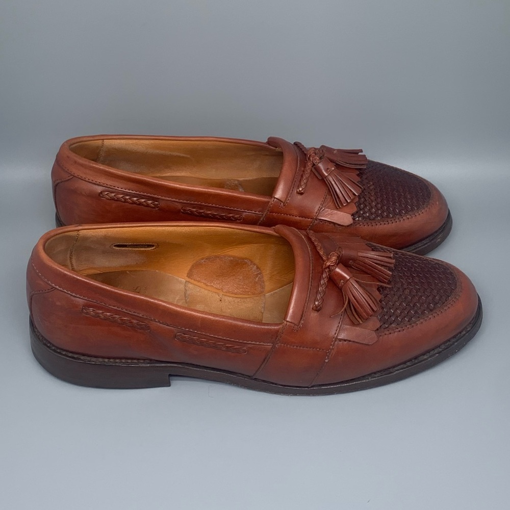 Allen Edmonds Cody Woven Front Tassel Loafers‎ Men’s Sz 10